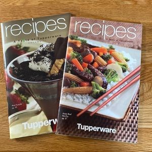 Lot of 2 recipe books from Tupperware